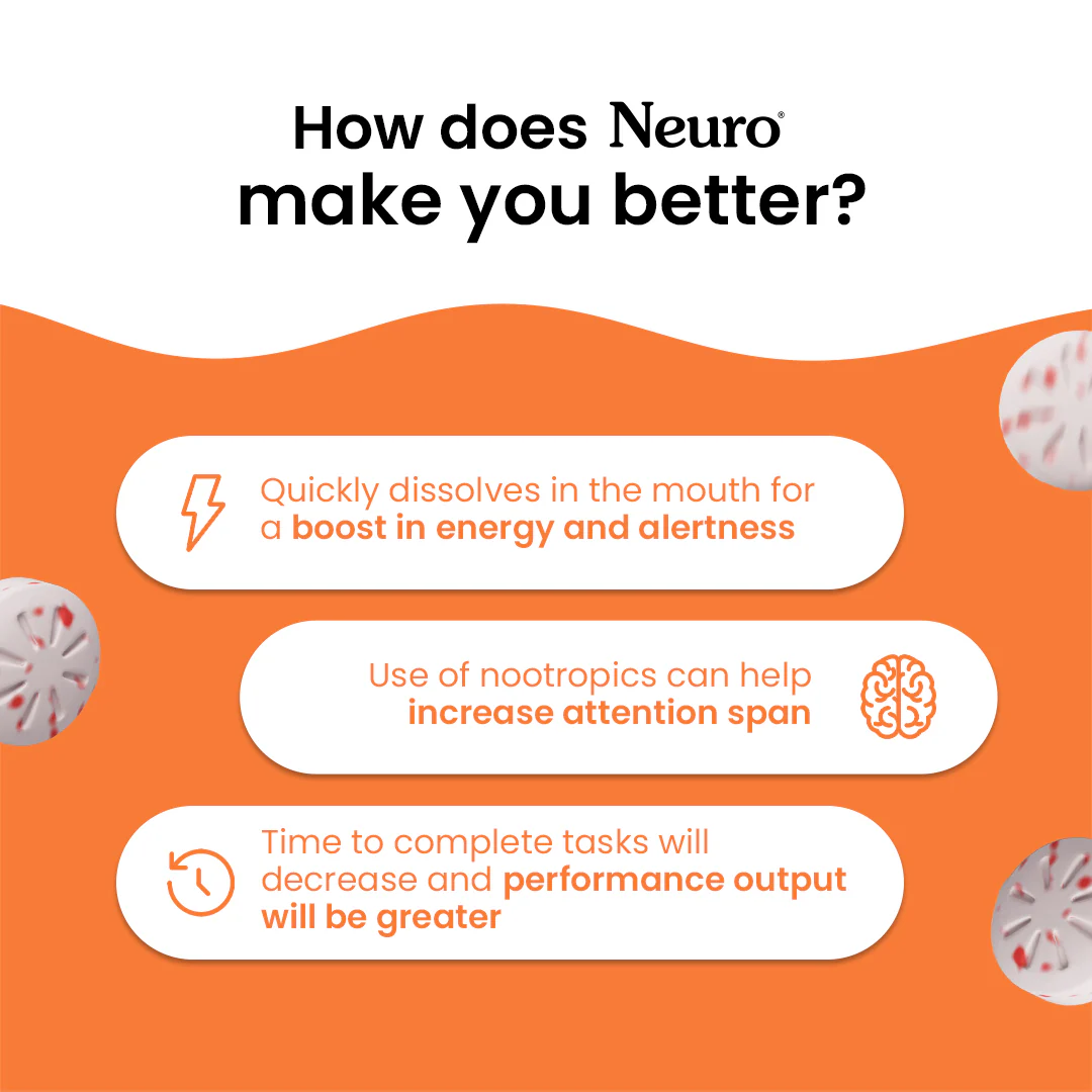 Neuro Energy Caffeine Gums - Cinnamon - Pack of 4 (120 Pieces: 15 X 2 gum sachets) - Image 4